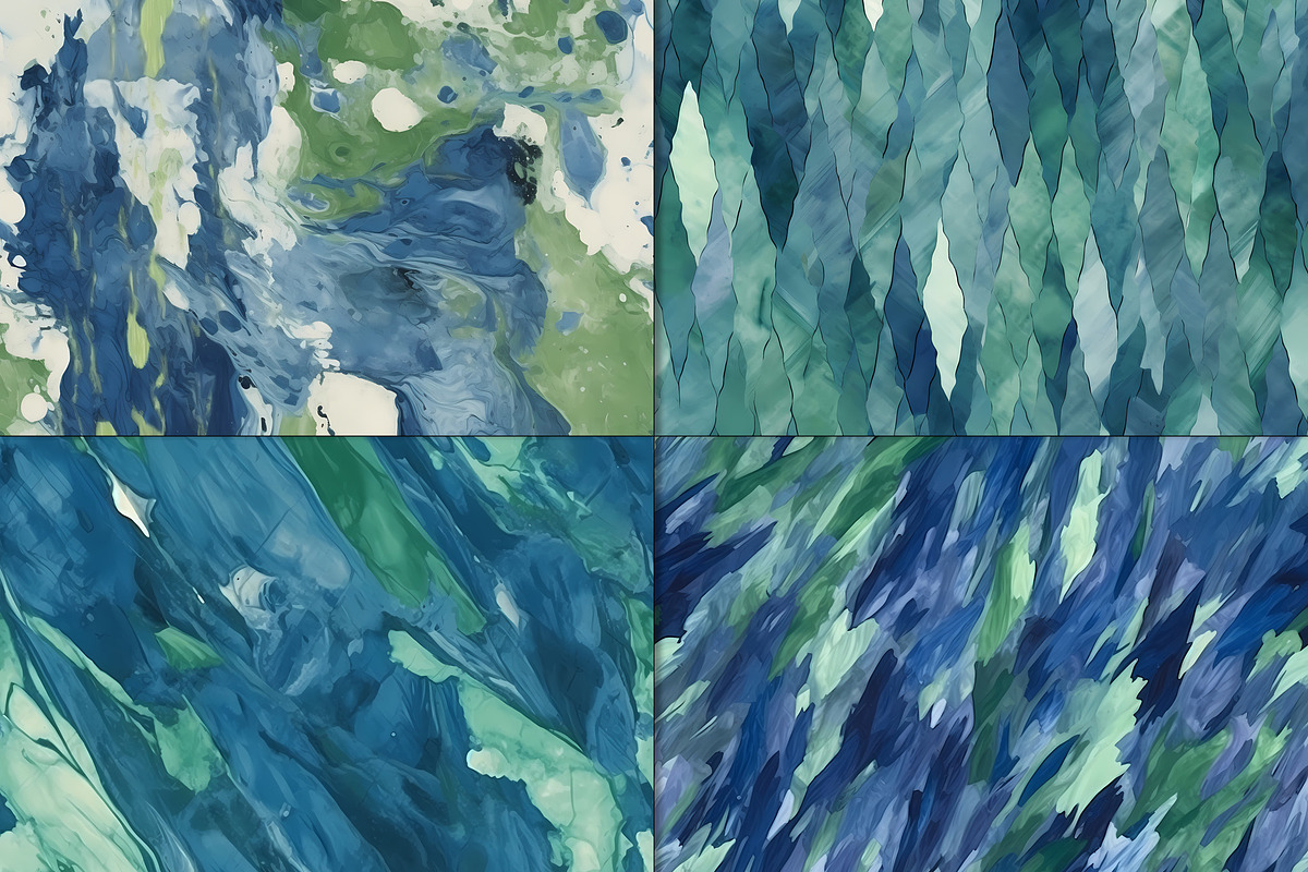 20 Seamless Oil Painting Patterns, a Pattern Graphic by Nordic Design (Photo 9 of 9)