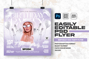 Birthday Party Flyer Design Template, a Flyer Template by Shajib Shikder