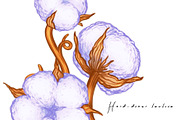Cotton & Swallow Seamless Patterns, a Decorative Illustration by Liiafis (Thumbnail 13 of 16)