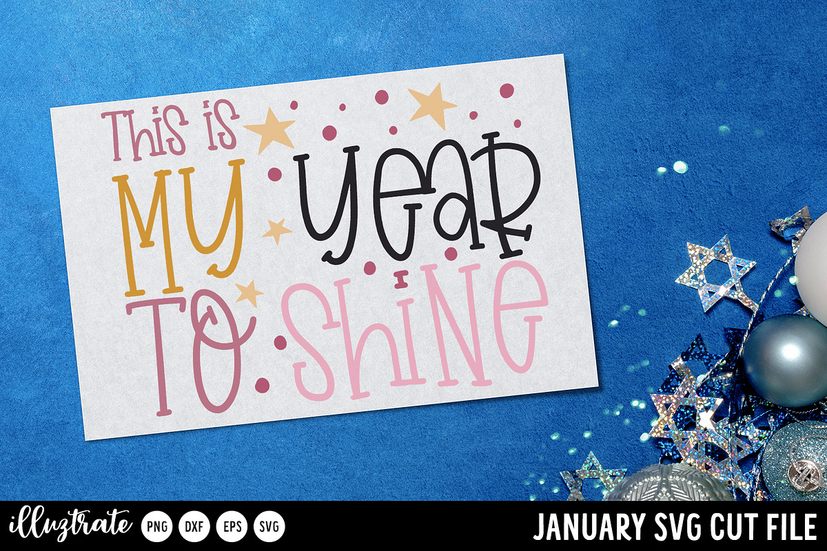 January SVG Cut Files for Cricut, an Illustration by illuztrate (Photo 9 of 12)