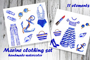 Marine watercolor., a Decorative Illustration by moto_cat (Thumbnail 1 of 4)