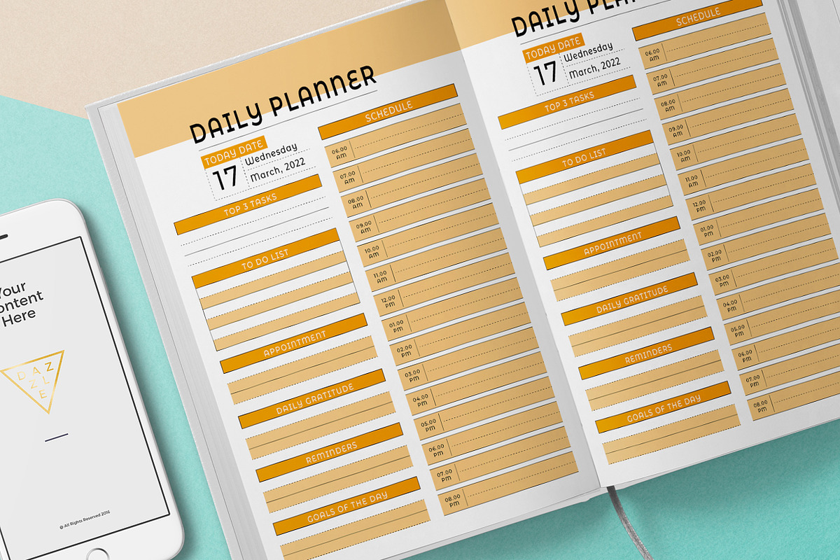 Editable Planner & Agenda, a Stationery Template by obayes (Photo 8 of 10)