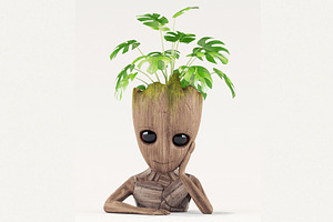 Vase Groot Guardians of the Galaxy, a Characters & Person 3D Model by MARCOS BRITO PRO