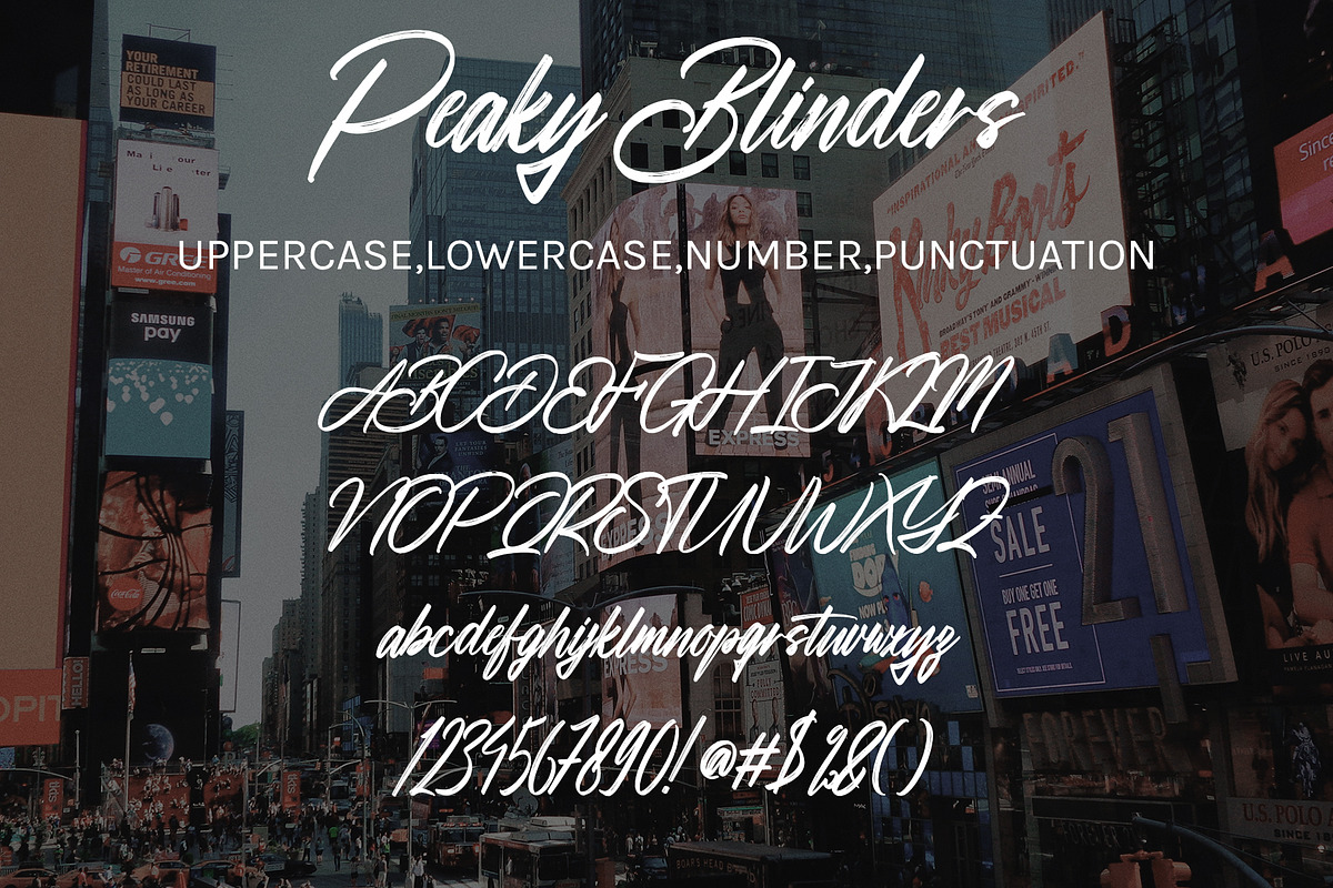 Peaky Blinders, a Handwritten Font by HaKi Studio (Photo 5 of 5)