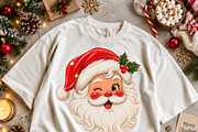 Vintage Santa PNG Designs 6pics, a Decorative Illustration by ElDesignState (Thumbnail 5 of 8)
