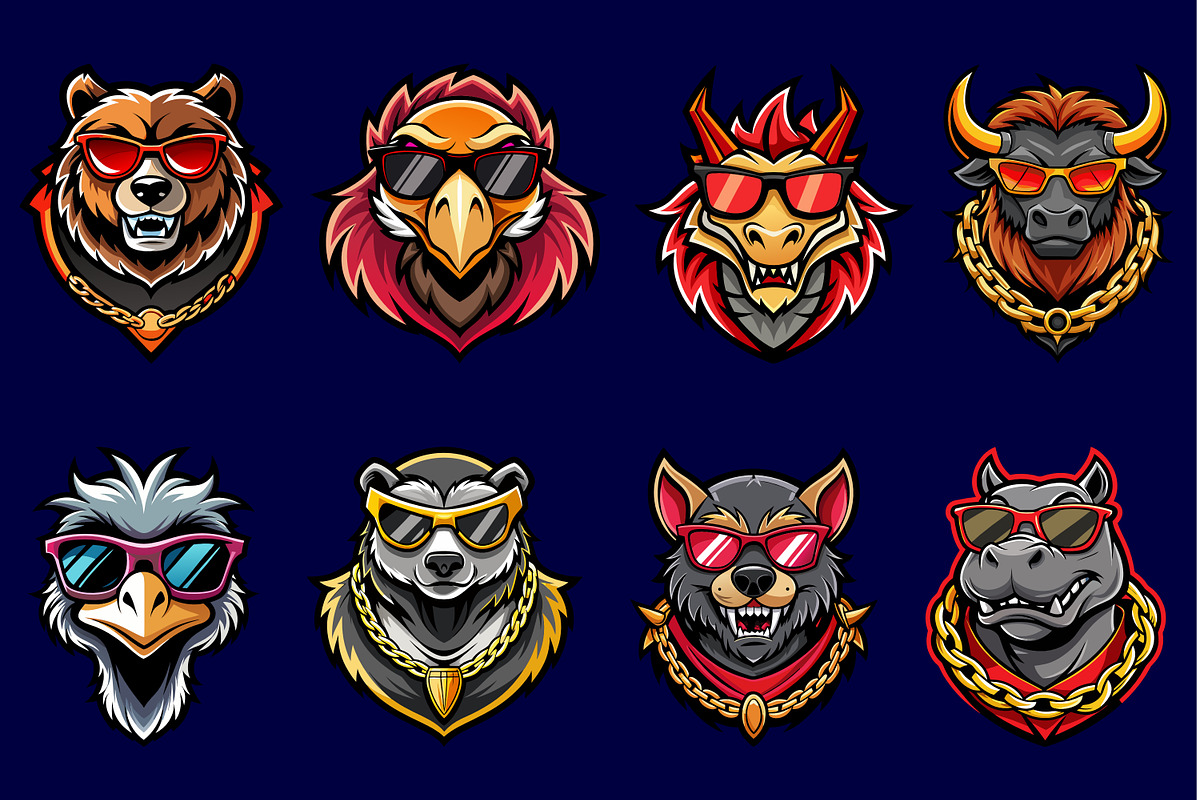 Animal Mascot Logo Illustration 3, an Illustration by Riswan Ratta (Photo 2 of 3)