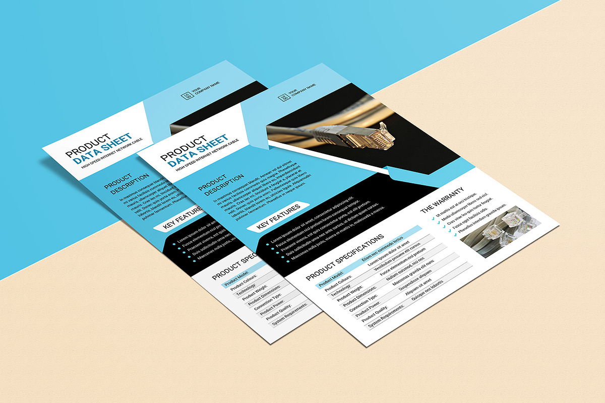 Product Data Sheet Template, a Stationery Template by retrographix (Photo 4 of 5)