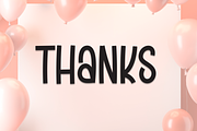 Ballons | Script Font, a Script Font by Scratchones (Thumbnail 8 of 8)
