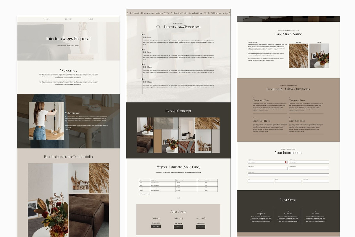 Interior Designer Dubsado Proposal, a Websites & App Template by Sarah Worboyes Designs (Photo 7 of 7)