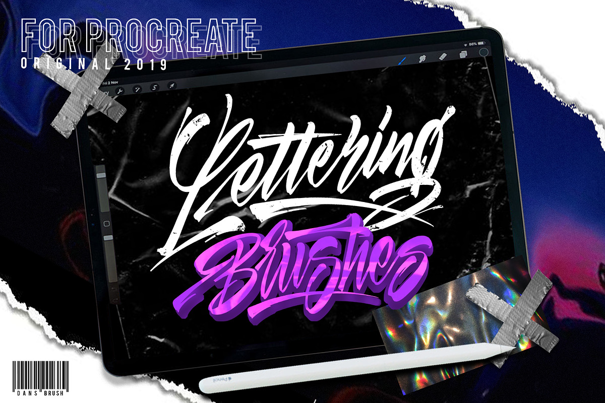 Lettering Brush (SALE), a Brush Add-On by danusetyaji