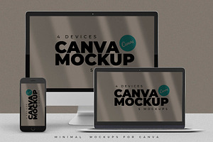 5 Modern Device Mockups For Canva