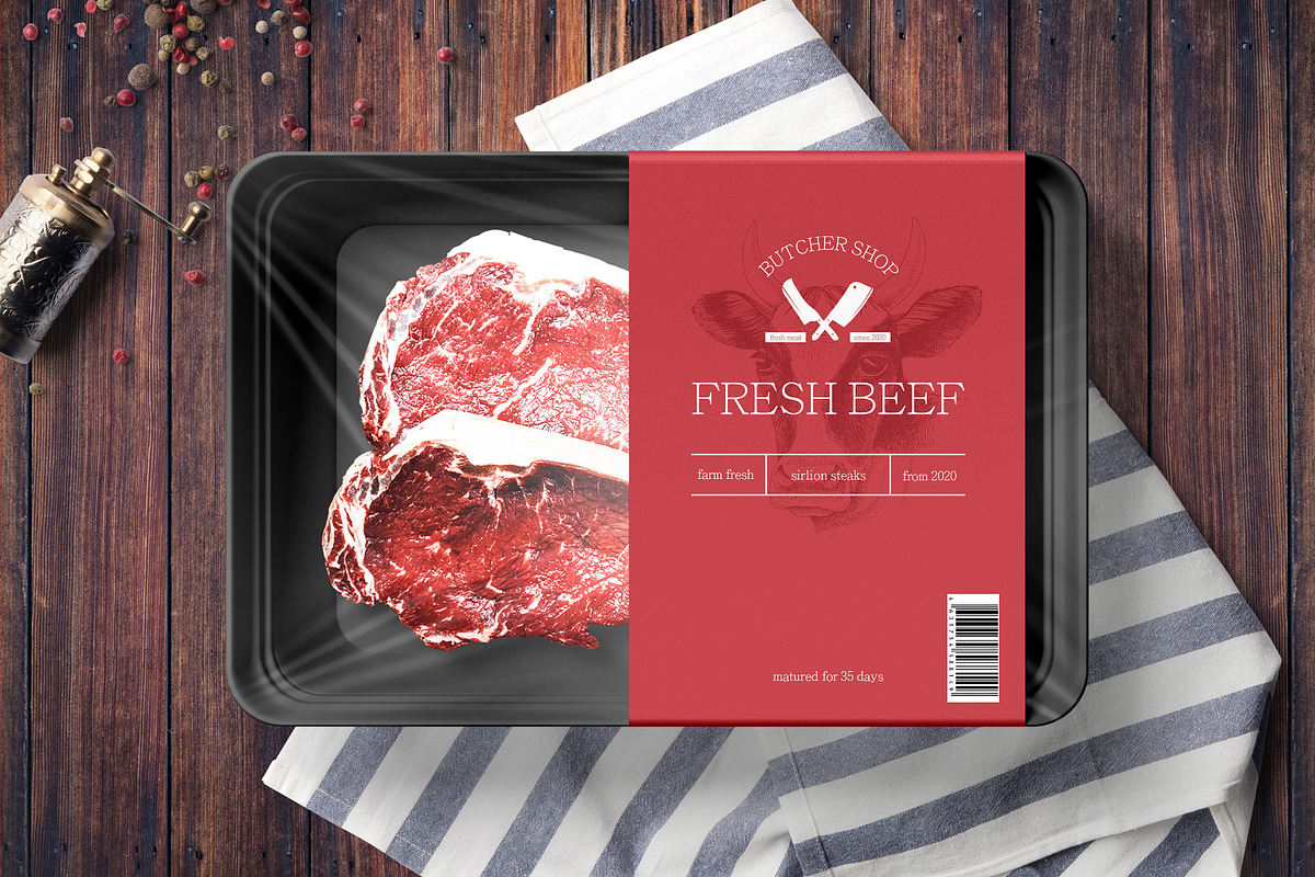 Ultimate meat set. Meat market, a Food Illustration by handsketched (Photo 4 of 17)