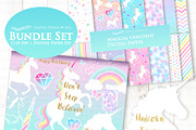 Magical Unicorns, Einhorn, White, an Illustration by Mia's Graphic Design (Thumbnail 3 of 9)