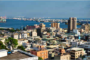View of Kaohsiung city and harbor in, an Architecture Photo by Leonid Andronov