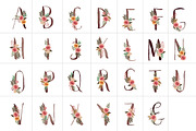 Floral Monogram Letters, a Decorative Illustration by wulano (Thumbnail 2 of 6)