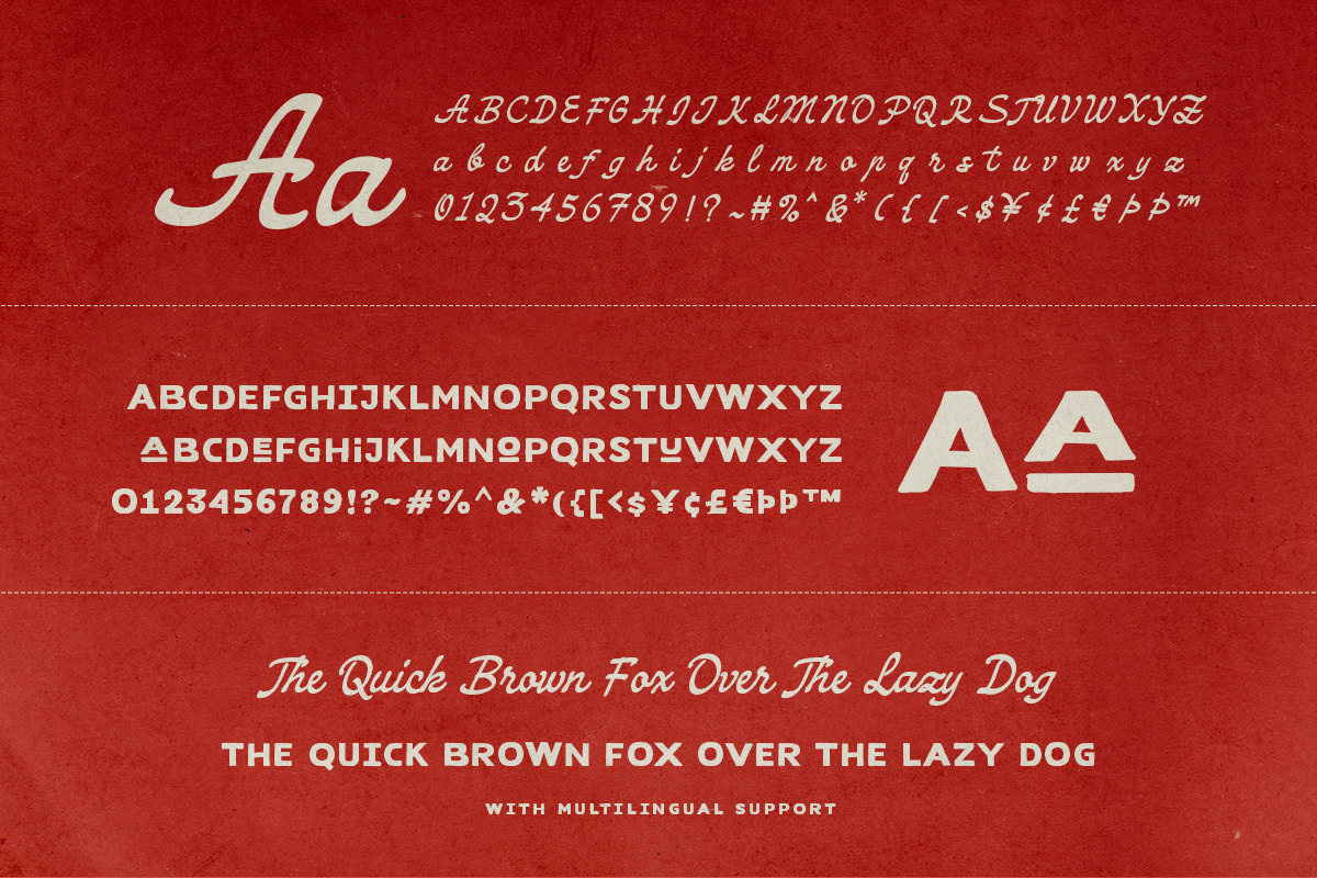 Lockride - Vintage Font Duo, a Script Font by Bale Type (Photo 9 of 9)