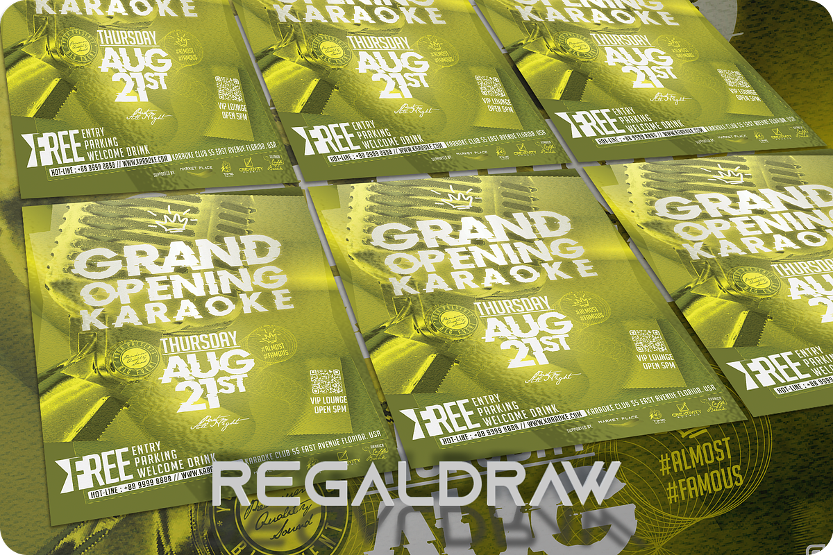 Karaoke Flyer, a Flyer Template by regalDRAW (Photo 3 of 3)