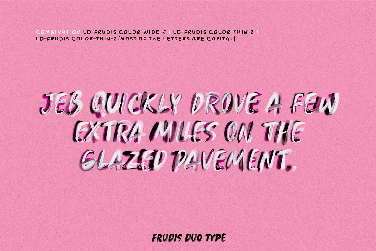 FRUDIS. OTF SVG PAINT Duo fonts., a Handwritten Font by Luxfont (Photo 5 of 10)