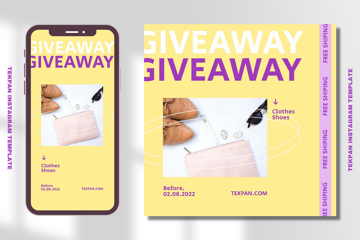 Tekpan Instagram Template, a Social Media Template by Aji Gallery (Photo 7 of 17)