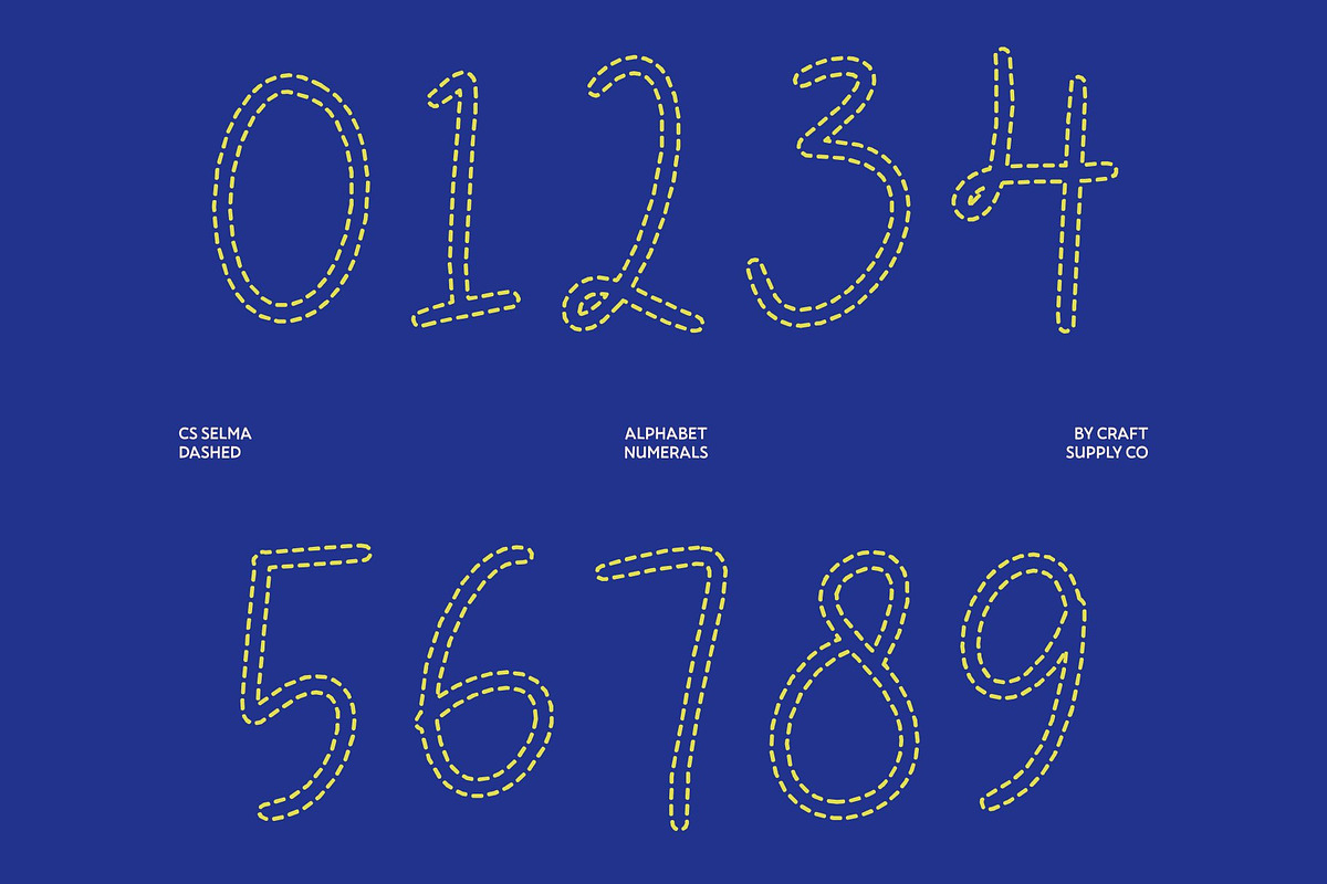 CS Selma Dashed, a Script Font by Craft Supply Co. (Photo 6 of 8)
