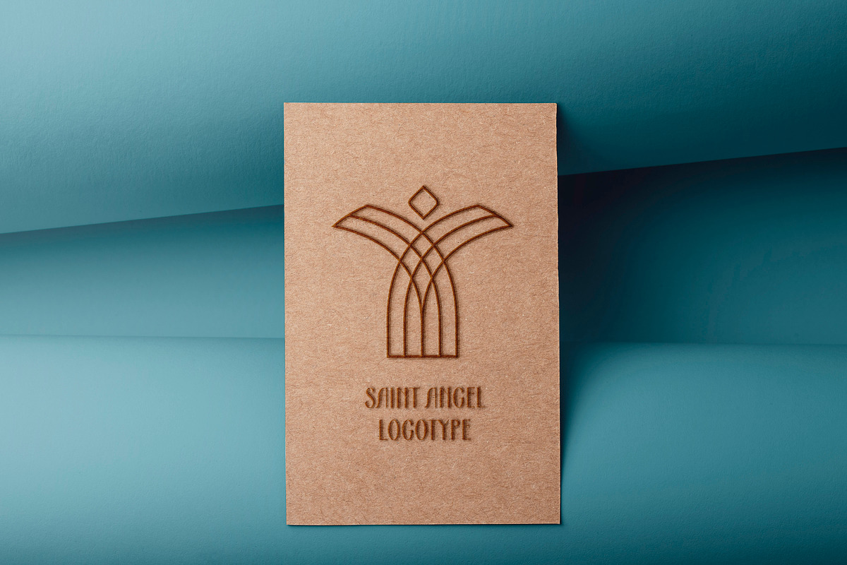 Linear & classy Angel logo, a Branding & Logo Template by Alexandra De Angelis (Photo 9 of 13)