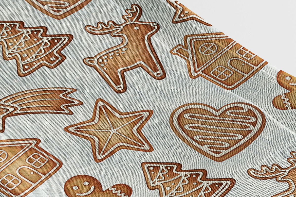 Gingerbread Christmas Pattern, a Pattern Graphic by Kreeya Art Shop (Photo 4 of 14)