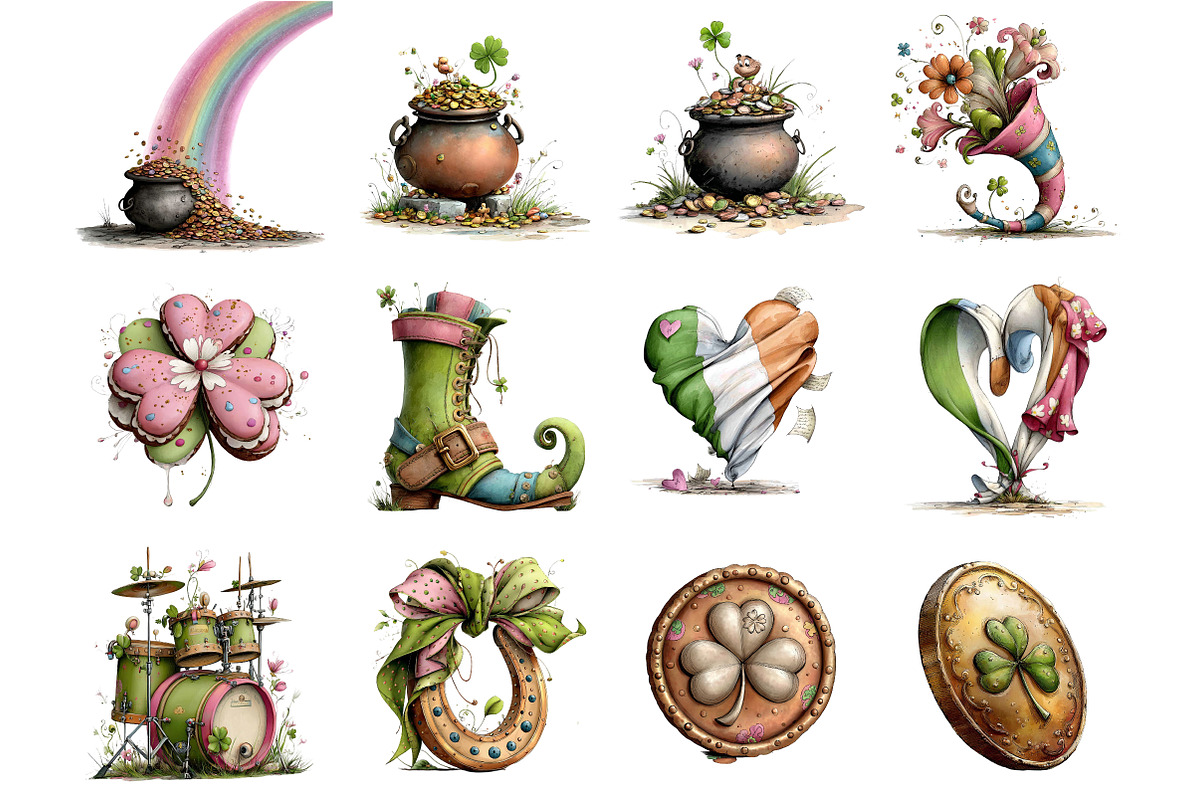 St. Patrick's Day Clipart, an Illustration by DreamArtGraphic (Photo 4 of 4)
