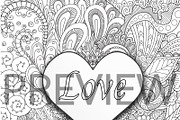 35 Valentine's coloring, an Animal Illustration by Somjai King (Thumbnail 9 of 36)