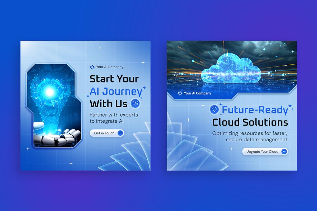 AI Banner Templates, a Social Media Template by Brandify Studio (Photo 2 of 4)
