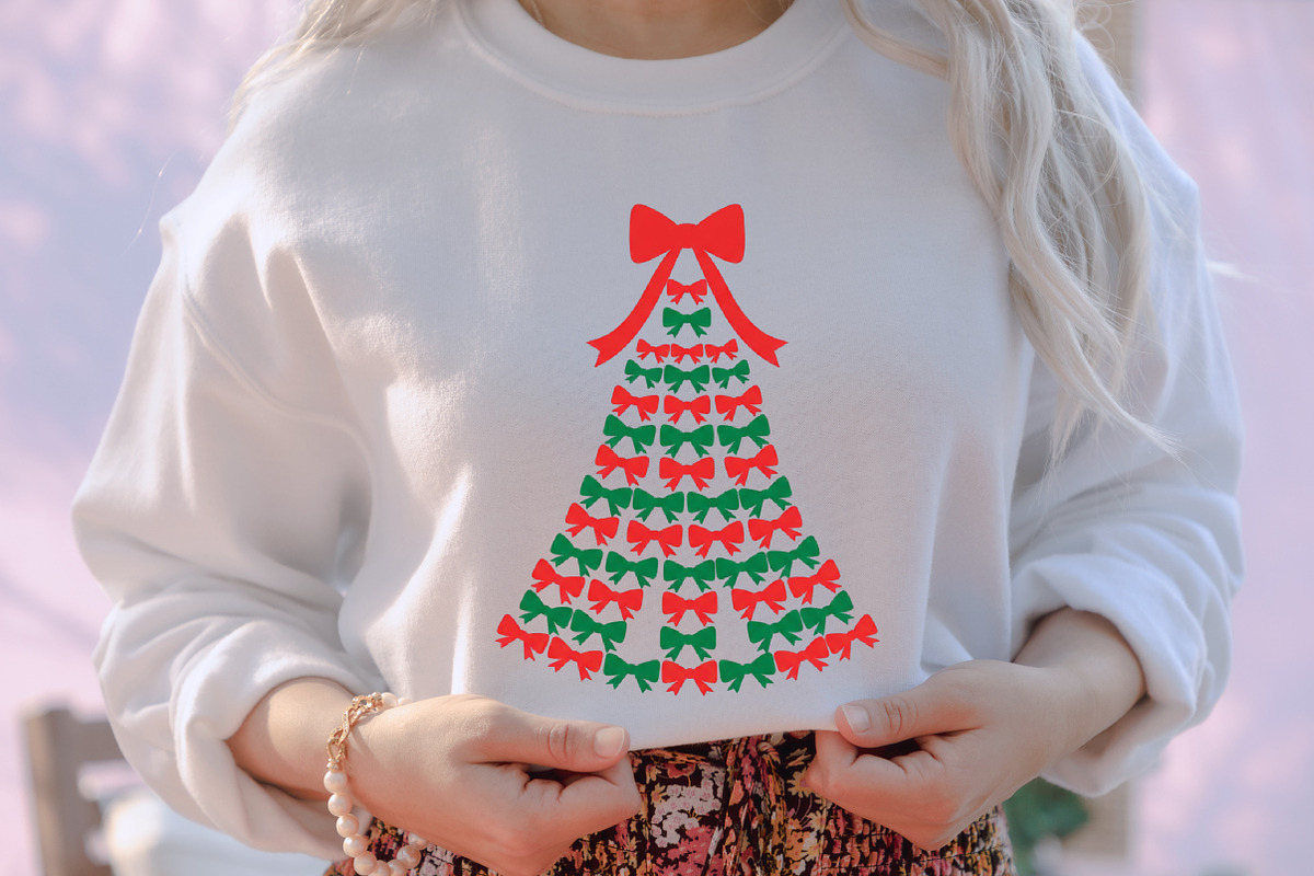 Coquette Bows Christmas Tree PNG, an Illustration by designcity5 (Photo 2 of 8)