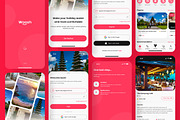 Travel Booking App Mobile UI KIT, an App Template by UICreative (Thumbnail 2 of 4)