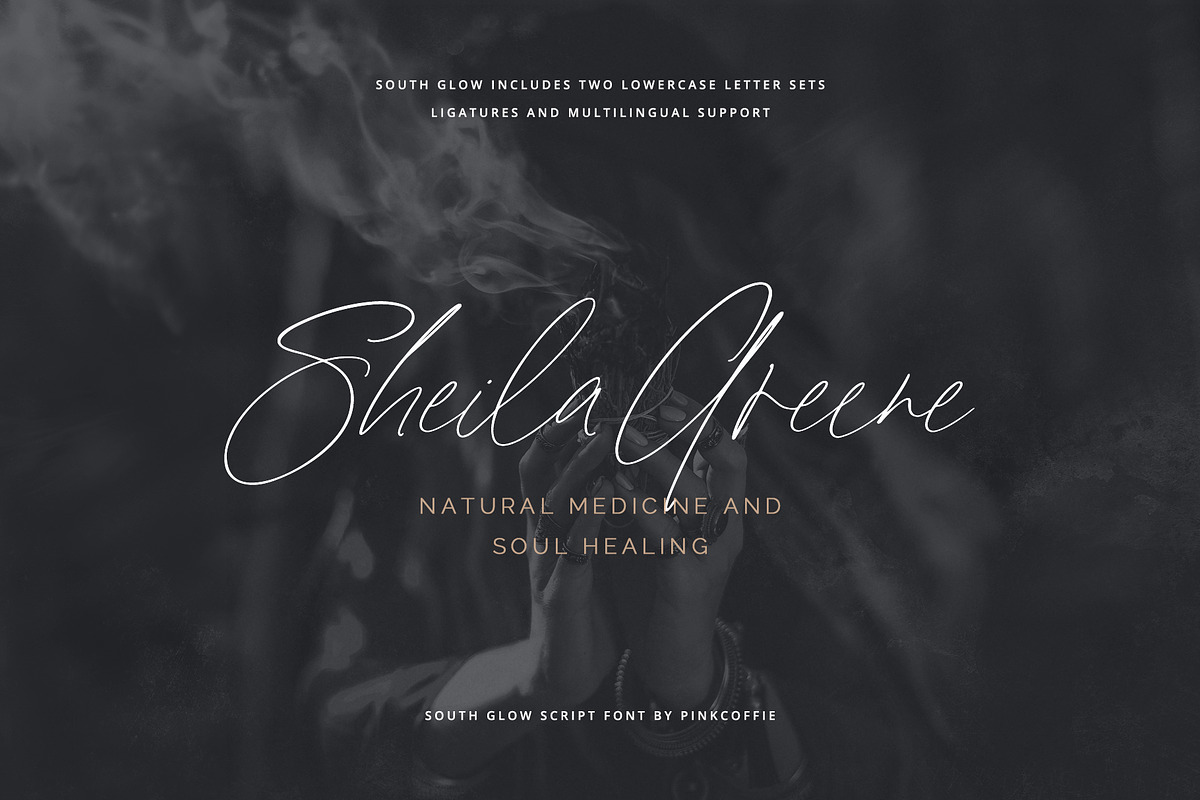 South Glow | Casual Chic Calligraphy, a Script Font by Pink Coffie (Photo 7 of 16)