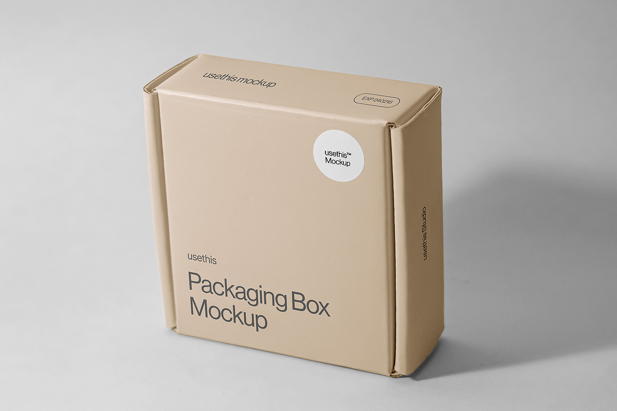 Packaging Box Mockup Collection, a Packaging Mockup by Usethis Mockup (Photo 2 of 7)