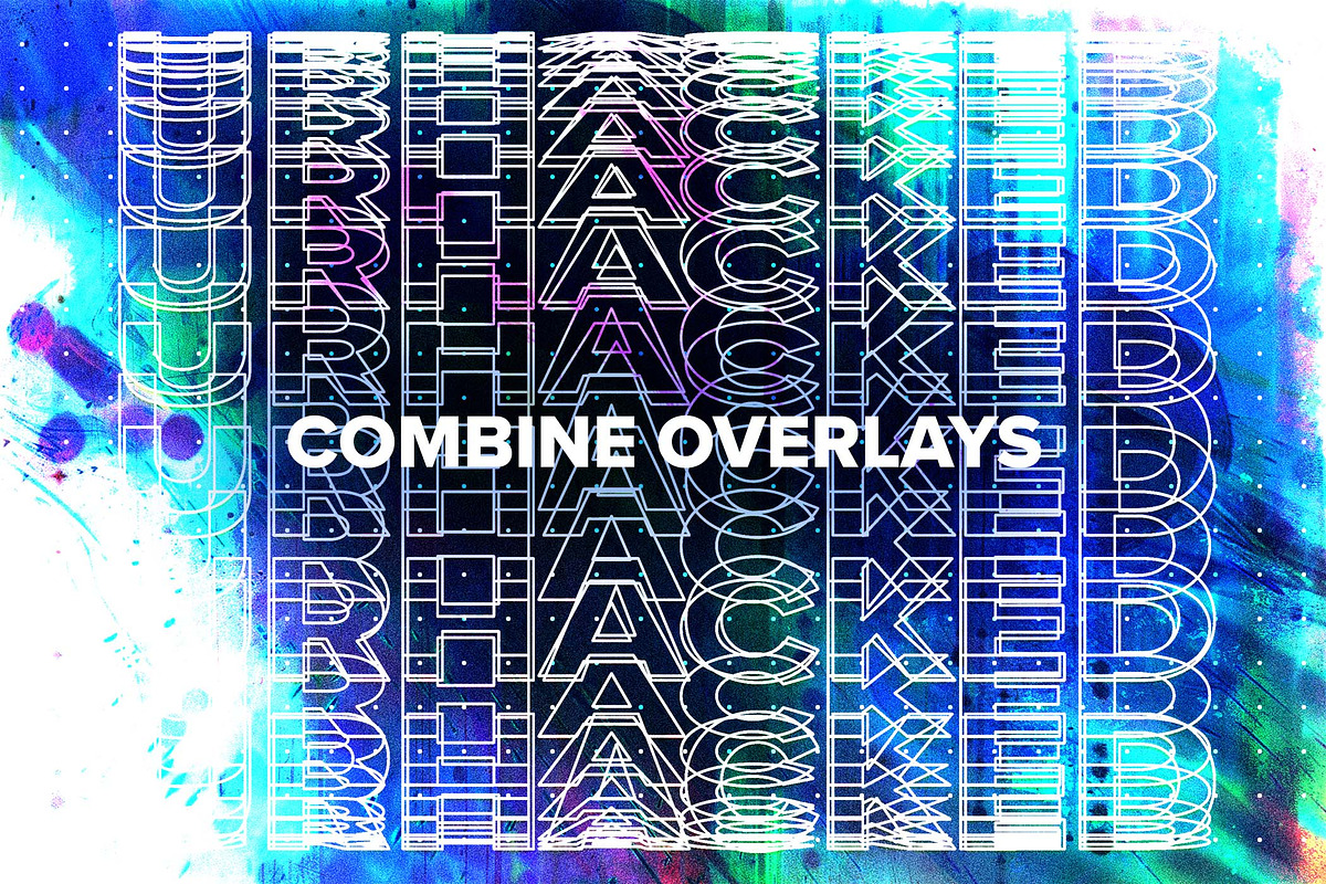 Cyberpunk Retro Layered Text Effects, a Brushes & More by veila.me (Photo 4 of 9)