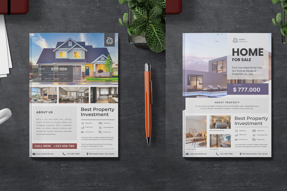 Stylish Canva Flyer Template, a Flyer Template by judayartworks (Photo 7 of 11)