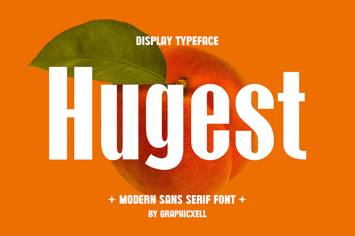 Hugest Sans Serif Font, a Sans Serif Font by Graphicxell (Photo 1 of 6)
