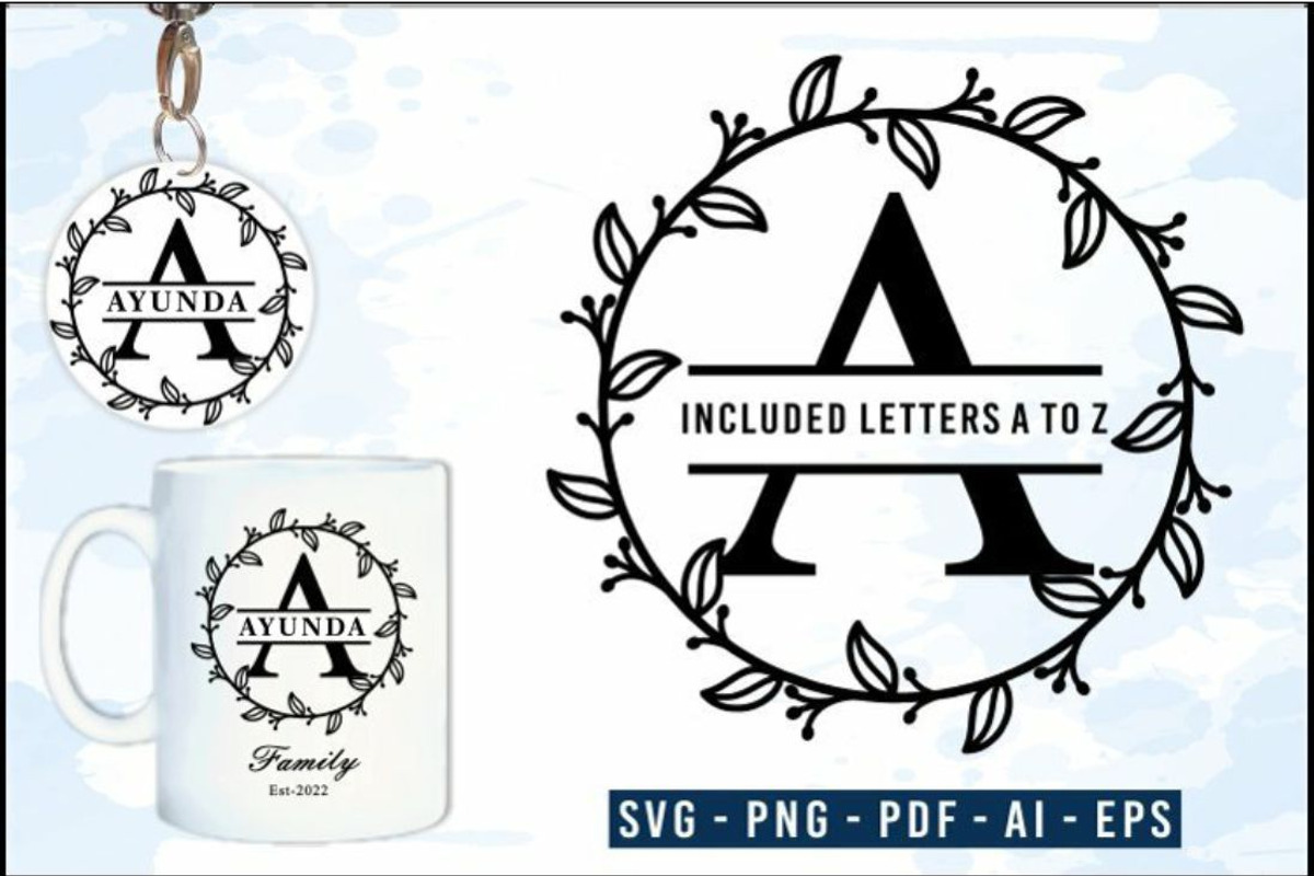 Floral Alphabet Monogram Letter SVG, a Graphic by D2PUTRI (Photo 19 of 27)
