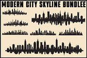 Modern City Skyline Vector Bundle, an Illustration by abu67222 (Thumbnail 7 of 7)