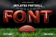 Inflated Football | Letters & Font, a Font by Making Rad Things (Thumbnail 1 of 8)
