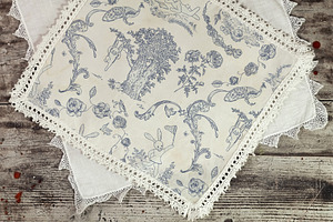 Toile De Jouy - Bunnies On Picnic