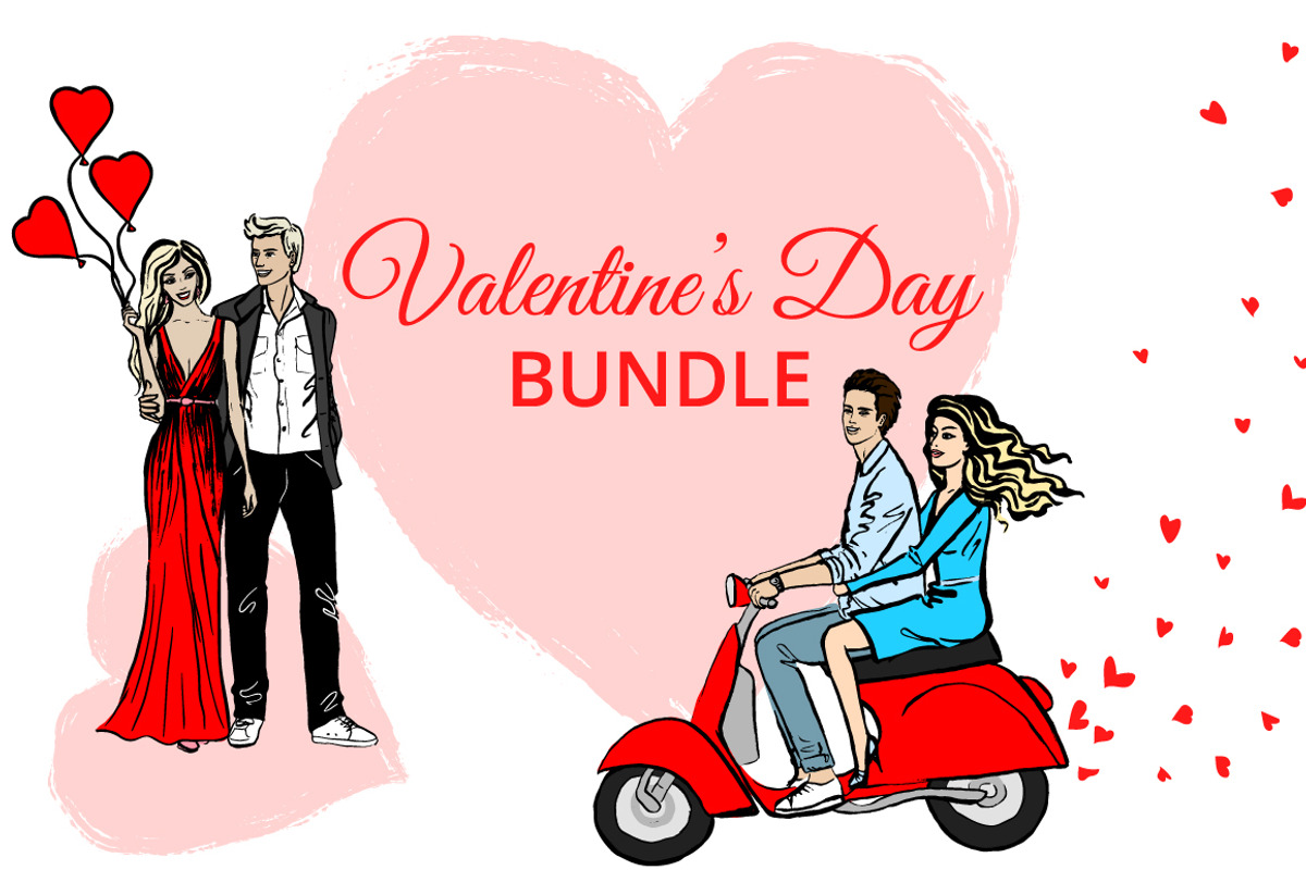 Romantic Couples & Valentines Cards, a Person Illustration by Sveta Aho (Photo 1 of 5)