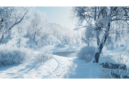 frozen snowy backgrounds ai, a Background Photo by pikepicture