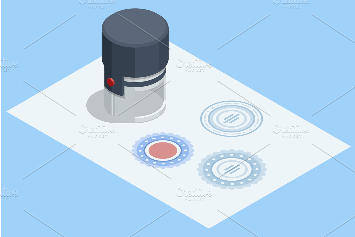 Isometric illustration of official, an Object Illustration by Golden Sikorka