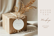 Boho favor tag mockup, a Product Mockup by Jermolina Mockups (Thumbnail 1 of 2)