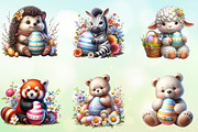 Easter Animals Sublimation Clipart, a Seasonal Illustration by Craft Nest (Thumbnail 2 of 5)