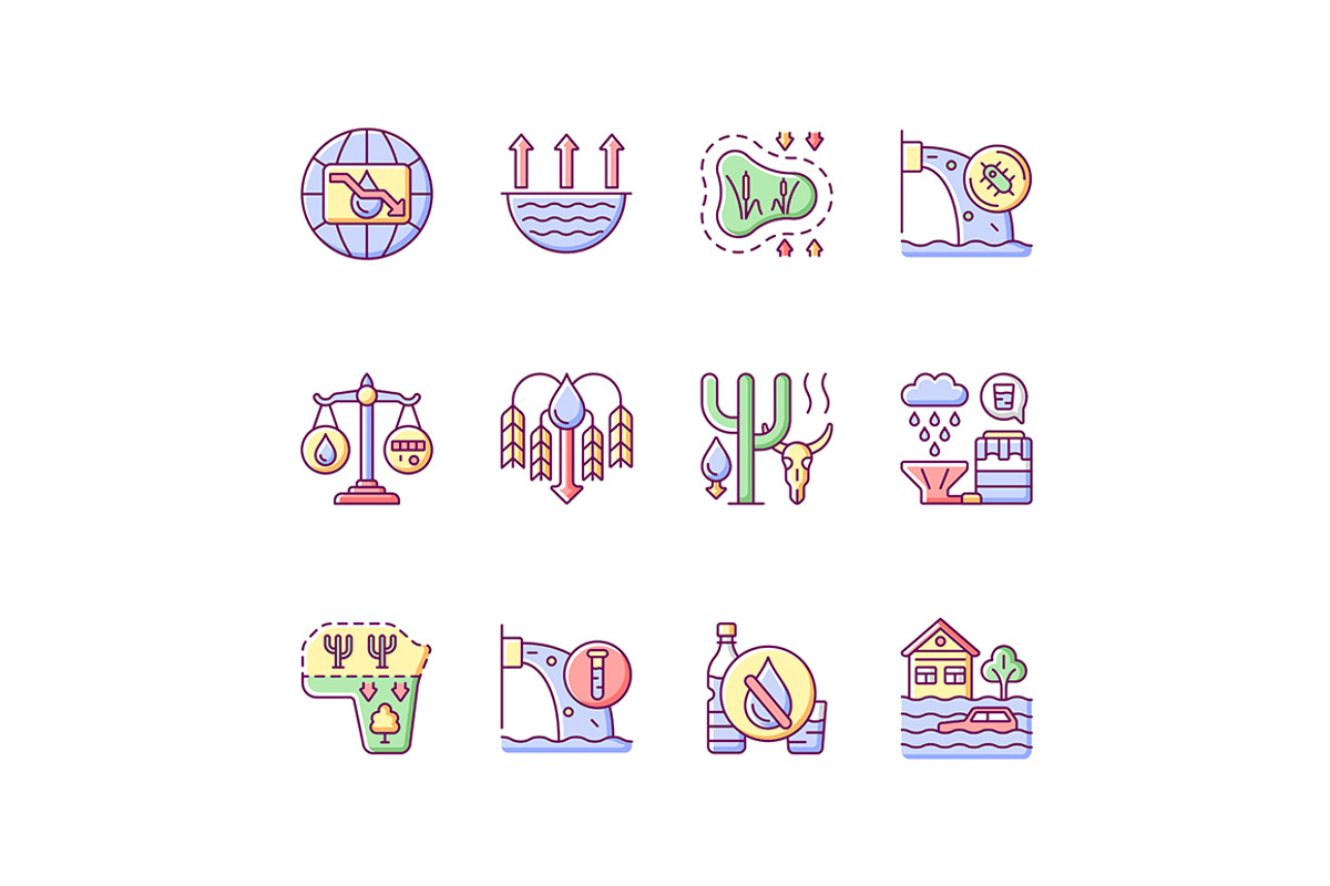 Environmental problems and solutions, an Outline Icon by IMG Visuals (Photo 23 of 23)