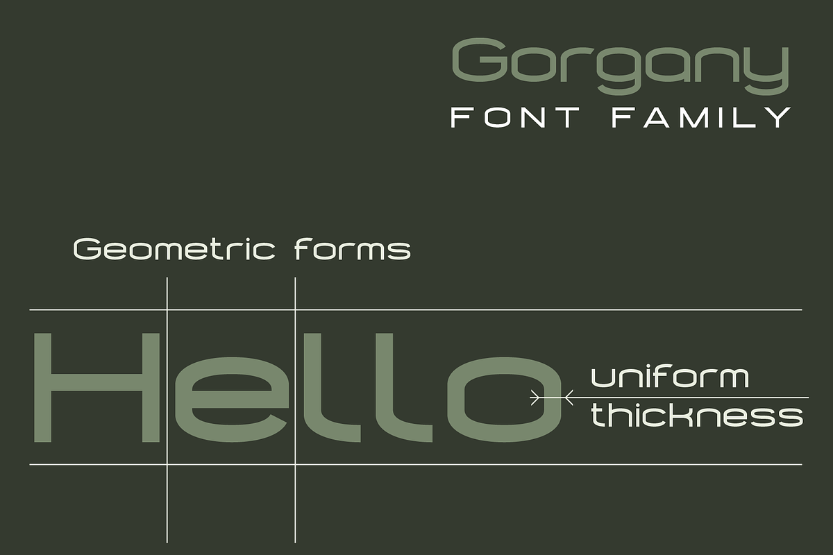 Gorgany font family, a Sans Serif Font by vlad.berla (Photo 4 of 8)