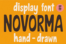 Novorma - Hand-Drawn Display Font