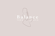 Feminine line drawing logo kit, a Branding & Logo Template by Tropical Type (Thumbnail 6 of 9)
