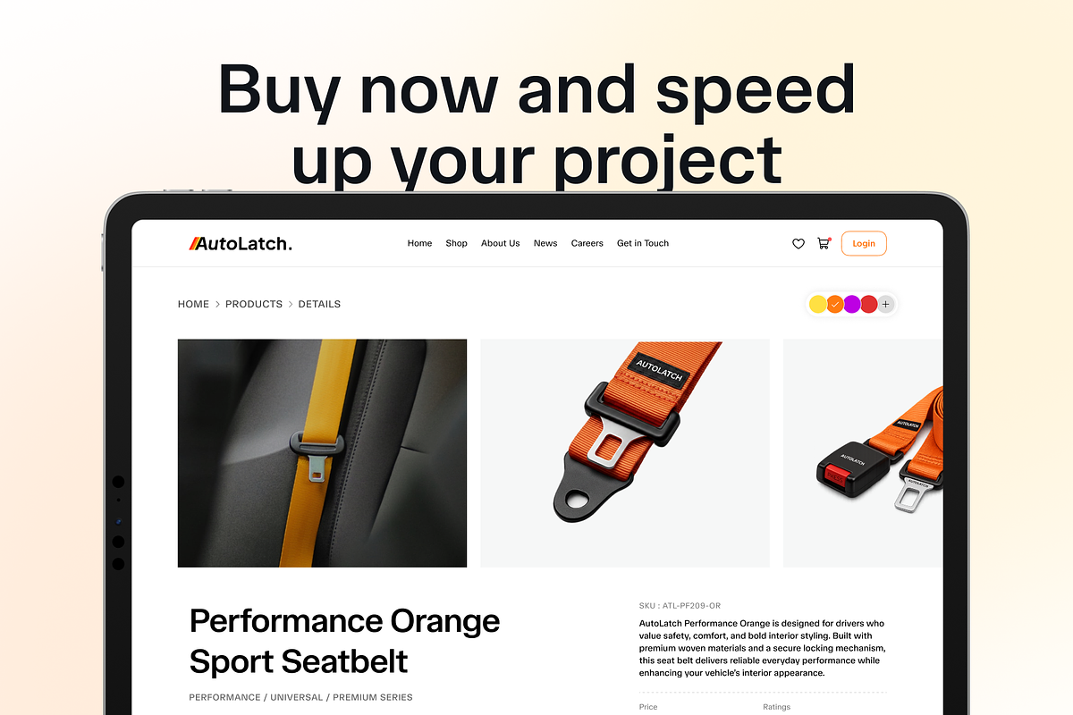 AutoLatch - Automotive Marketplace, a Landing Page Template by Agensip Design Agency (Photo 10 of 10)
